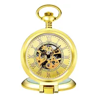 PM7017 moda yüksek kaliteli mekanik cep saati fantastik büyüteç antika masa saati