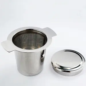 Tea Accessories Double Handle For Custom Cup Mug Teapot Tea Filter Stainless Steel Mesh Tea Infuser