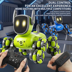 Ebeveyn-Çocuk Etkileşimli JJRC Q200 Robot Köpek - 8 Tekerlekli Çok Fonksiyonlu, Akıllı Çift Kontrol Hareket Algılayıcı Gösteri Oyuncağı - Product Image 4
