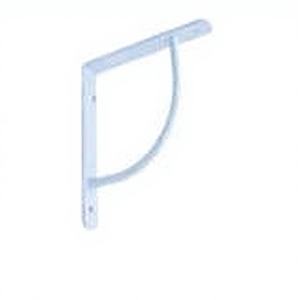 Soporte de Esquina Moderno SACAR DUE SRL de 18 cm, Blanco, Aleación de Zinc y Plástico con Acabado en Zinc, Modelo 15082 - Product Image 1