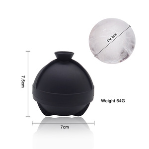 Moule à glaçons sphériques réutilisable sans BPA de 2,5 pouces pour whisky, grand format, facile à démouler - Product Image 6