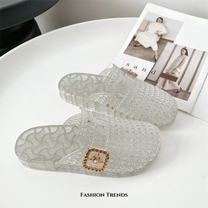 Pantuflas Transparentes Baotou para Mujer, Estilo Veraniego Moderno con Diseño Calado, Aptas para Damas - Product Image 5