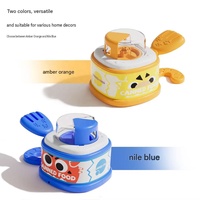 Jouet interactif pour chien à bouton-poussoir, design amusant en forme de conserve, distributeur de friandises lyophilisées pour animaux de compagnie