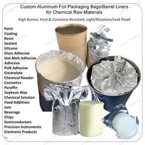 Bolsa de Aluminio con Fondo Redondo, Compuesta de PE, Resistente a la Humedad y Antiestática, para Empaque Especial de Partículas/Polvo Químico - Product Image 6