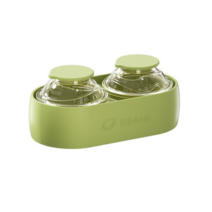 Ice Ball Mold Double Compartment Round Sphere Large Capacity Ice Maker For Whiskey Coffee Family Use Purple Green White Yellow - Product Image 5