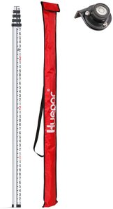 Huepar GR5 Thước Đo Mức 16 Chân, Kính Thiên Văn 5 Phần Với Mức Bong Bóng, Thanh Nhôm Chống Nước - Product Image 3