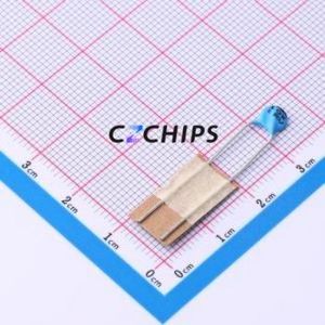 Condensador cerámico de disco de montaje pasante DCH100K22COHNEFL5A0, componente de montaje pasante (THT), paso de 5 mm, 10 pF, 10 %, 1 kV, 5 mm - Product Image 1