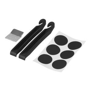 Kit de réparation de pneus de vélo avec 6 patchs, 2 leviers et une pièce de frottement pour la fixation des chambres à air des vélos de montagne et de route, accessoires d'outils - Product Image 4