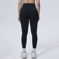 Legging de sport personnalisé avec logo pour femme, taille haute en V, grande taille 3XL, pour gym, fitness, yoga, course à pied, pantalon de sport de haute qualité
