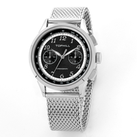Montre mécanique haut de gamme OEM personnalisée Calendrier automatique Boîtier en acier inoxydable 316L Design à cadran classique