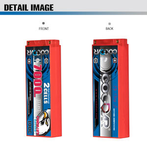 CODDAR 2S 7000MAH 7.4V 100C 200C 5mm Bullet Hard Case RC LiPo batterie 1/10 RC voiture bateau <span class=keywords><strong>Tamiya</strong></span> sauterelle - Product Image 5