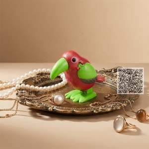 Jouet à remonter en forme de toucan sauteur, idéal pour les cadeaux de fête à thème jungle, les remplisseurs de sacs cadeaux, les cadeaux de Noël, les petits cadeaux de Pâques et les œufs de Pâques - Product Image 6