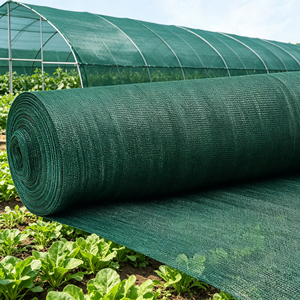Filet d'ombrage vert foncé 100 % HDPE vierge en rouleau pour serres de légumes et usage agricole - Product Image 1