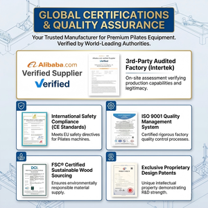 Equipo Clásico <span class=keywords><strong>de</strong></span> Pilates Reformer al por Mayor <span class=keywords><strong>de</strong></span> Fábrica con Ruedas Silenciosas para Estudios <span class=keywords><strong>de</strong></span> <span class=keywords><strong>Yoga</strong></span> y Pilates - Product Image 5