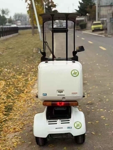 Tricycle à essence blanc original Hondad Gyro Canopy 50cc, refroidi par eau, anti-basculement, étanche, pour livraison de marchandises - Product Image 5