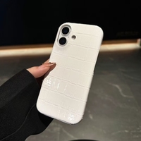 Haut pour Iphone couverture de téléphone portable placage Pu luxe en cuir de crocodile coque de téléphone personnalisée
