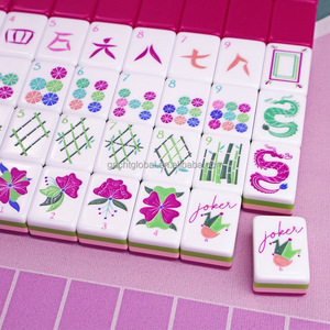 In Stock Luxury rose red 160 Acrylic American <b>Mahjong</b> Tiles Travel <b>mahjong</b> <b>Set</b> miss <b>mahjong</b> tiles fair <b>mahjong</b> tiles - Product Image 5