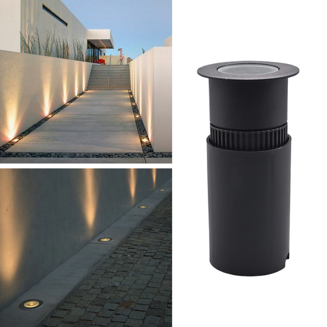 Underground Led Lights IP67 Waterproof Deck Outdoor Lights MINI Landscape Inground Lights AC/DC12-24V/AC85-265V 5W