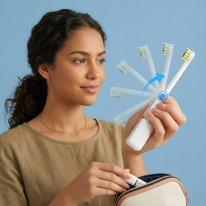 Cepillo de Dientes Eléctrico Sónico Portátil de Viaje con Limpieza UVC, Cepillo de Dientes Eléctrico Blanqueador Personalizado para Adultos, Cepillo de Dientes de Viaje - Product Image 1