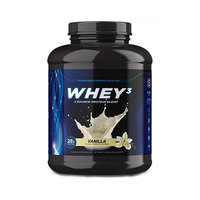 Poudre de Protéine de Lactosérum Végétal/De Riz d'Origine Tibétaine Personnalisée avec Vitamines - Gainer de Masse Musculaire Saveurs Vanille-Chocolat 300g Dose 24