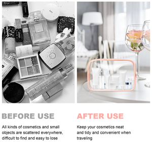 Approved <b>Clear</b> Makeup <b>Bag</b>, Small <b>Clear</b> Cosmetic Pouch for <b>Toiletries</b> Travel <b>Bag</b> for Men and Women - Product Image 4