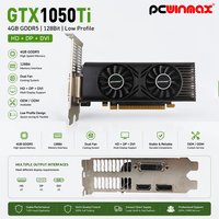 Carte graphique PCWINMAX GTX 1050 Ti 4 Go GDDR5 128 bits à profil bas, neuve et économique, OEM pour configurations d'ordinateurs de bureau à petit budget
