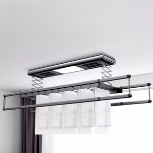 Séchoir à linge électrique intelligent avec télécommande intégrée, barre de séchage télescopique et pliable - Product Image 3
