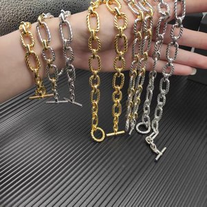 Collar de Cadena de Alta Calidad, Joyería <span class=keywords><strong>David</strong></span>, Accesorio Punk para Hombre, Bañado en Plata <span class=keywords><strong>y</strong></span> Cobre, Uso Diario, Venta al Por Mayor - Product Image 5