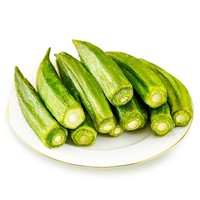 Okra Groentechips Kant-en-klaar Gekrokken Chips 1000g Gedroogde Okra Snacks