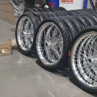 Roues Supermoto CNC Sur-Ron Light Bee X LBX 17 pouces argentées 1.60x17 2.15x17 Kit de rue pour moto électrique Segway X260