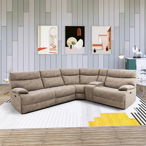 MANWAH CHEERS模块化织物组合沙发客厅家具转角组合沙发LShape躺椅组合电动沙发 - Product Image 6