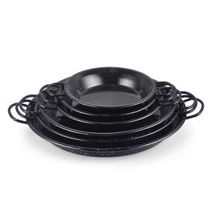 กระทะปาเอญ่าเคลือบแบบคลาสสิก เป็นมิตรกับสิ่งแวดล้อม มีหูจับสองข้าง ใช้ได้กับเตาแก๊สและเตาแม่เหล็กไฟฟ้า ไม่มีฝาปิด เหมาะสำหรับทำอาหารทะเล ทำอาหารนอกบ้าน และตั้งแคมป์ - Product Image 2
