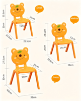 Chaises empilables en plastique écologiques pour la maternelle, mobilier scolaire pour enfants, design moderne, durable