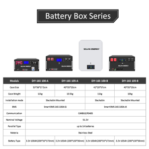 Kit scatola batteria 16S 48V LiFePO4 con JK Smart BMS fai da te 5KWH per EVE CATL CALB 100Ah/105Ah celle <span class=keywords><strong>PL</strong></span> STOCK - Product Image 4