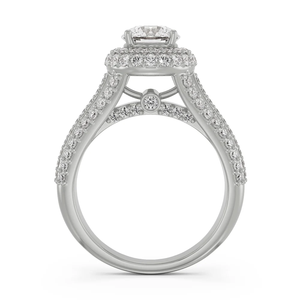 Anillo de Moissanita Redonda Halo de Lujo de Moda Starspire, Joyería para Mujer, Plata de Ley 925, Anillo de Compromiso y Matrimonio Eternity - Product Image 2