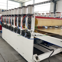 Ligne d'extrusion de panneaux en mousse PVC, ligne de production de feuilles en mousse PVC, machine à panneaux muraux en PVC de 1220 mm