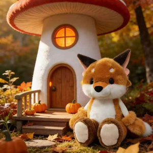Vente en gros d'usine : Peluches d'animaux de la forêt assorties avec pattes en velours côtelé, cadeau OEM personnalisé pour enfants, collection Nature - Product Image 2