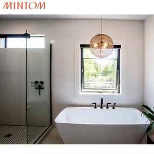 Cửa sổ mái hiên hiệu quả năng lượng khung nhôm kính cách âm tác động bão - Product Image 2