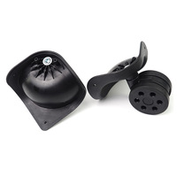 Roues de remplacement pour valise 65 mm avec roulement à billes et boîtier de roue pour réparer les roues de valise