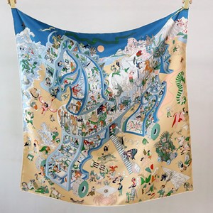 Luxury Twill Mulberry Silk Square Scarf, Wholesale Women Elegant Fashion <b>Shawl</b> Neck <b>Wrap</b> - Product Image 3