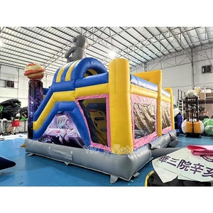 Château gonflable Astronaute pour enfants, usage commercial, avec toboggan et kits de réparation - Product Image 4