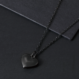 Mặt dây chuyền hình trái tim có thể tùy chỉnh Ywyougang 16mm bằng thép không gỉ mạ vàng hồng, unisex, kèm dây chuyền, quà tặng - Product Image 2