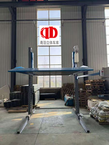 Ascenseur de stationnement à 2 colonnes, système hydraulique à deux poteaux avec dispositif de sécurité anti-chute, finition thermolaquée, couleurs personnalisables - Product Image 4