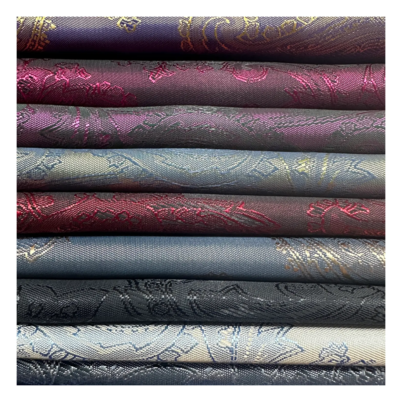 Жаккардовая ткань для подкладки жаккардовые ткани из тафты, полиэтиленовые двухцветные жаккардовые подкладки для костюма