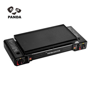 Panda High Quality Portable Cast Iron <b>Gas</b> <b>Cooktop</b> Double Butane Camping Stove for Outdoor Cooking <b>Gas</b> Stove for Camping - Product Image 2