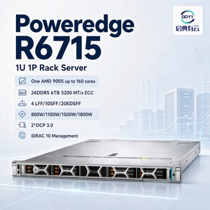 Servidor de Alta Densidad PowerEdge R6715 1U, AMD EPYC 9005, 160 Núcleos, DDR5, NVMe, SmartCooling, Arquitectura Cibernresistente para IA - Product Image 1