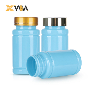 Pharmaceutical PET Pill Jar 100-250ml Opaque Blue with Induction Seal for Natural Products Container - Product Image 1