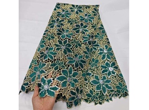 <span class=keywords><strong>Tela</strong></span> <span class=keywords><strong>de</strong></span> Encaje Guipur con Lentejuelas Florales para Vestidos <span class=keywords><strong>de</strong></span> Mujer Africana, Precio <span class=keywords><strong>de</strong></span> Mayoreo en Oferta - Product Image 6