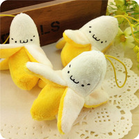 Adorable Peluche de Plátano Pelado, Mini Muñeco de Plátano Súper Tierno, Colgante de Fruta para Baby Shower