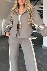 Chaqueta Deportiva Casual con Cierre y Rayas Estilo Y2K para Mujer, Otoño 2026, Moda Europea y Americana - Product Image 6
